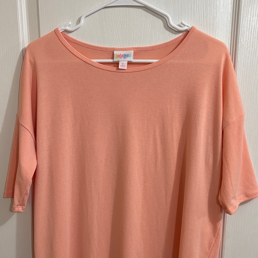 LuLaRoe Peach Shirt Dress